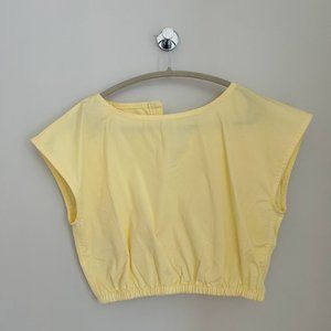 Everlane The Bubble Top Size M Pastel Yellow NWT